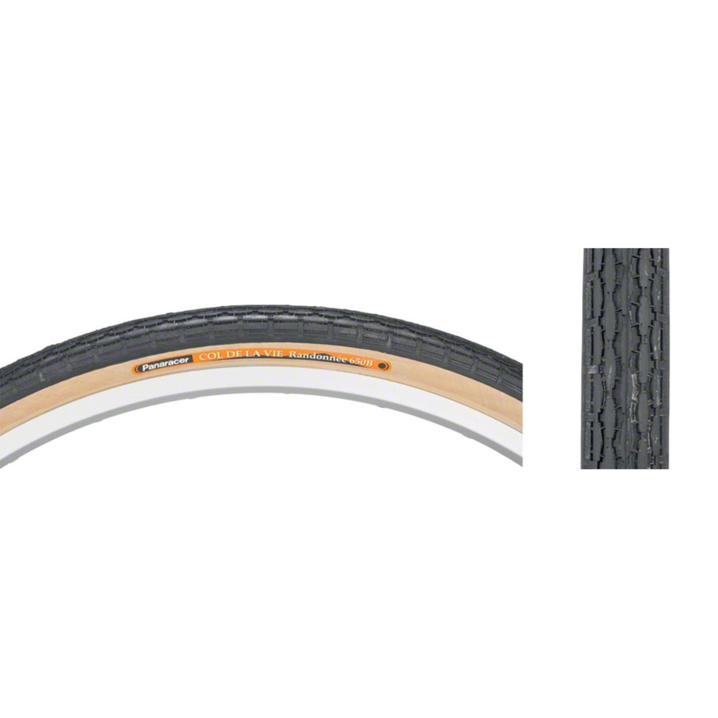 Panaracer Col de la Vie Tire - 650b x 38mm, Clincher, Wire, Black/Tan ,60tpi [MPN: AW650B-LX]_1436408
