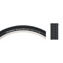 Tioga PowerBlock Tire - 20 x 1-1/8, Clincher, Wire, Black, 60tpi [MPN: BCIR0855]_1436728