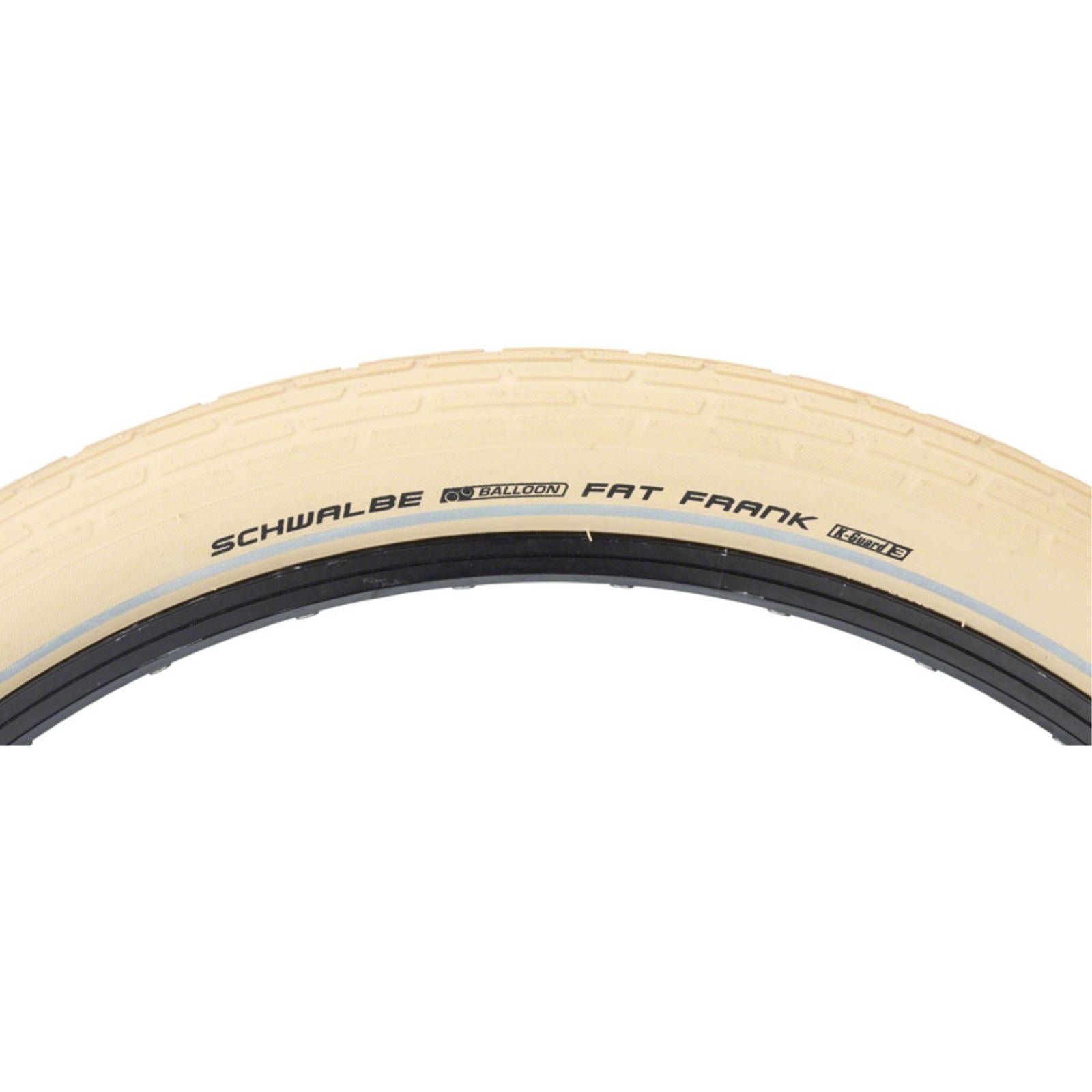 Schwalbe Fat Frank Tire - 26 x 2.35, Clincher, Wire, Creme/Reflective 11133372.01_1436665
