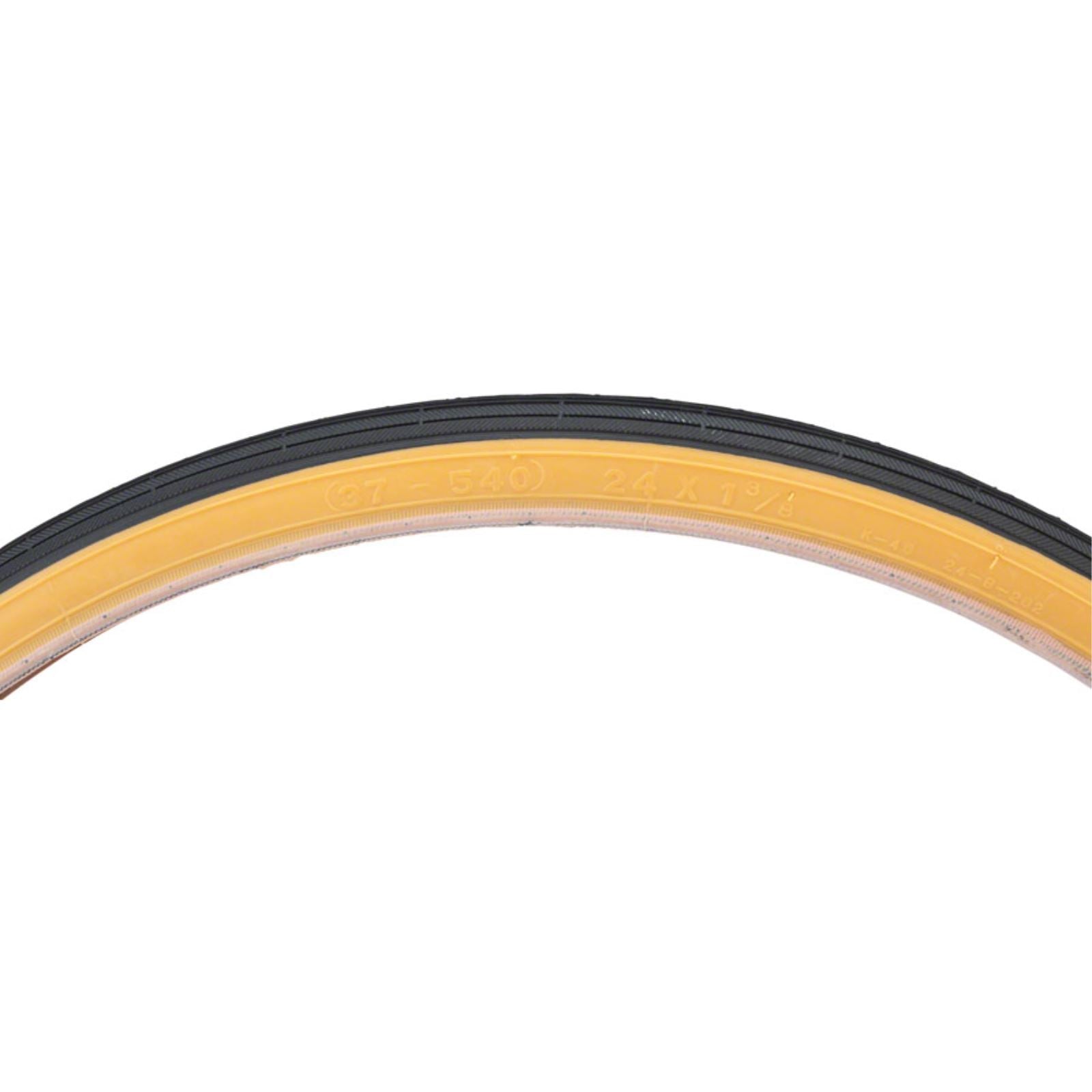 Kenda - Bicycle Street K40 Tire - 24 x 1-3/8 - Clincher - Wire - Black/Tan - 22tpi 03442001_1436804