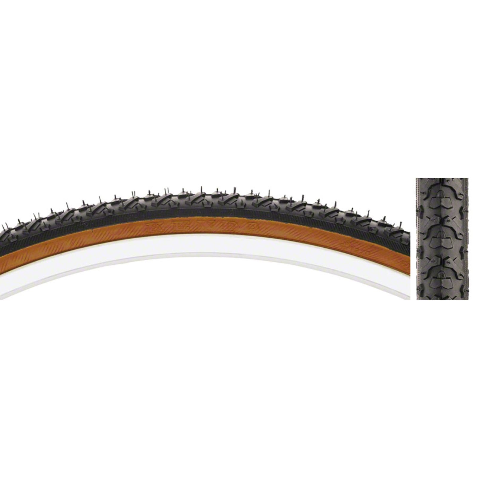 Kenda - Bicycle Kross Cyclo Tire - 700 x 35, Clincher, Wire, Black/Mocha, 60tpi [MPN: 06325401]_1436810