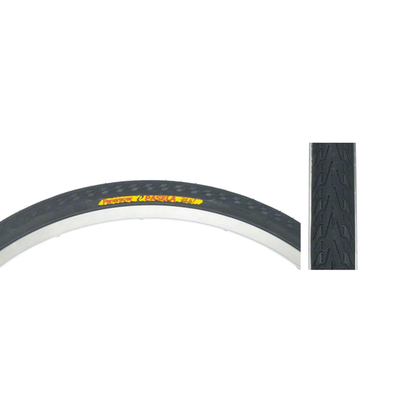 Panaracer Pasela Tire - 24 x 1, Clincher, Wire, Black, 60tpi [MPN: AW241BLX-18]_1436833