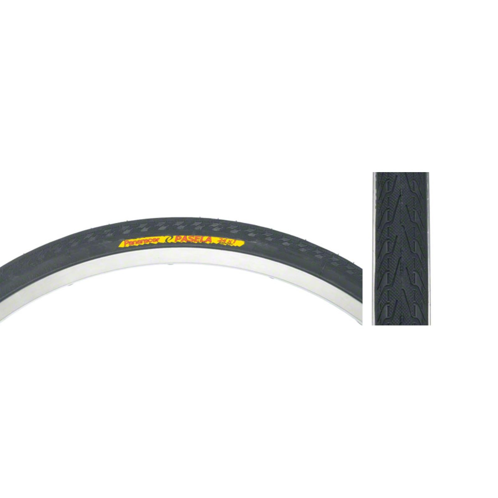 Panaracer Pasela Tire - 24 x 1, Clincher, Wire, Black, 60tpi [MPN: AW241BLX-18]_1436833
