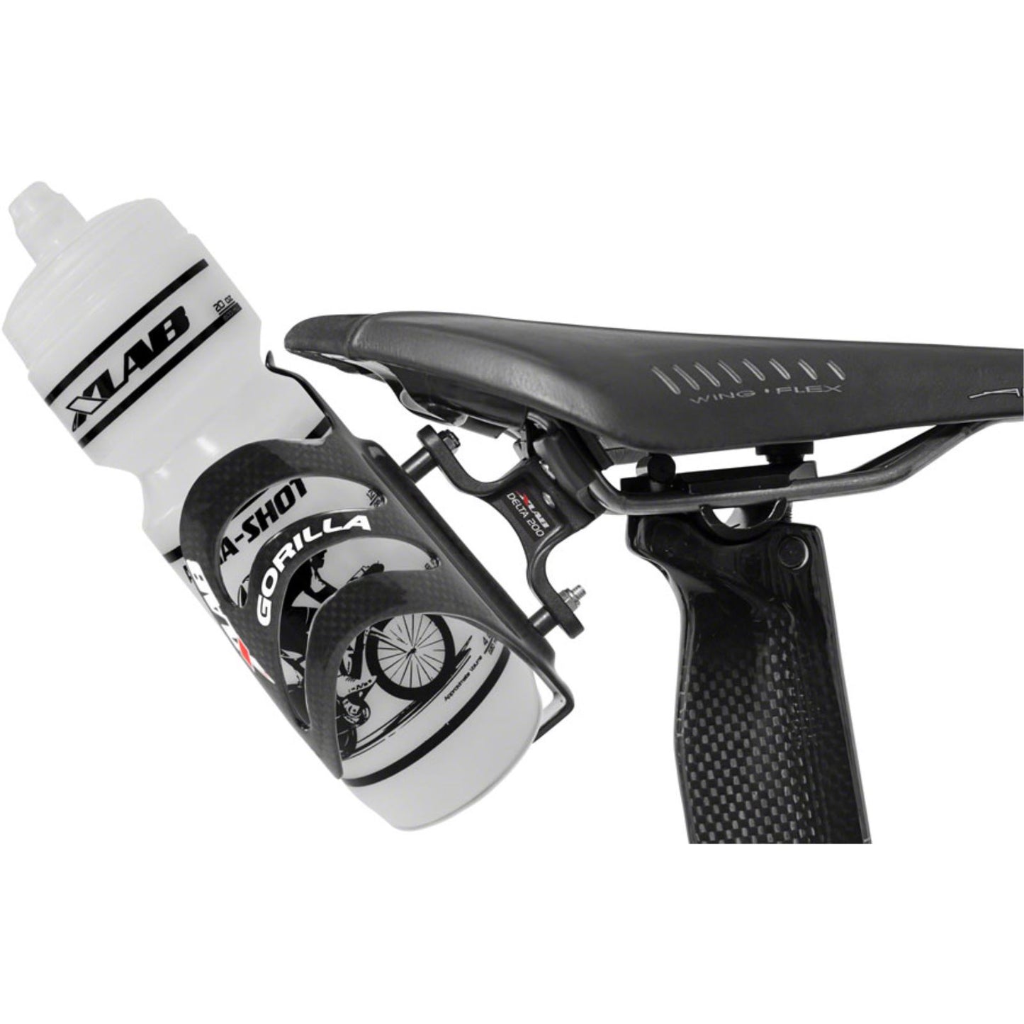 XLAB Delta 200 Rear Water Bottle Cage - Black [MPN: 1676]_1437265