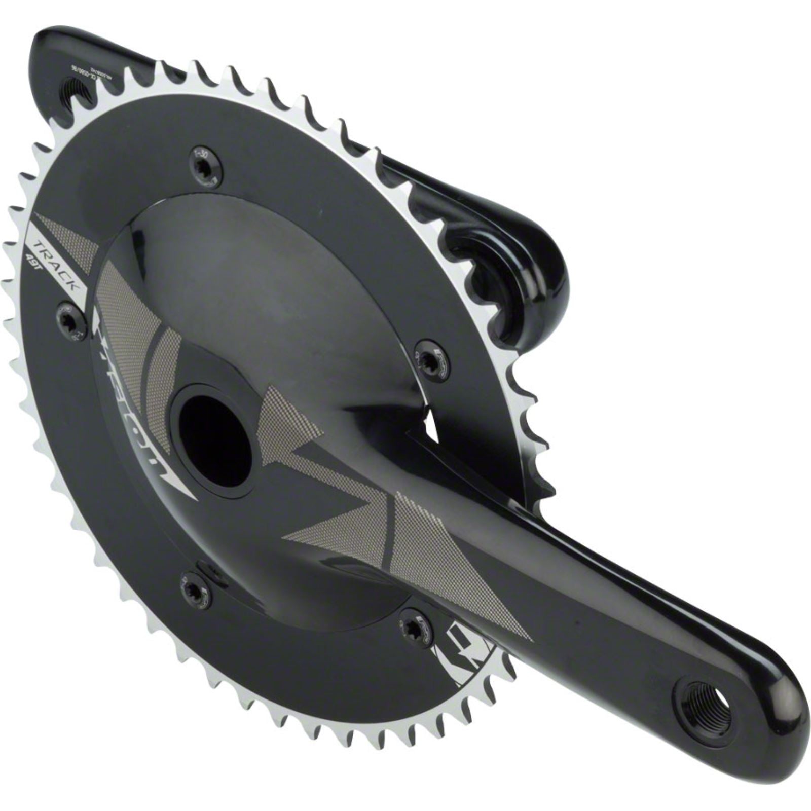 Vision Track Crankset - 170mm, Single Speed, 49t, Black 670-0069643010_1415951