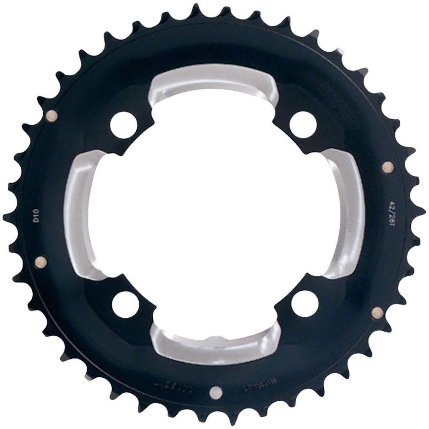 Full Speed Ahead MTB Pro Double Chainring - 36t, 104 BCD, 4-Bolt, Aluminum, D10, Black [MPN: 380-0636I]_1416470