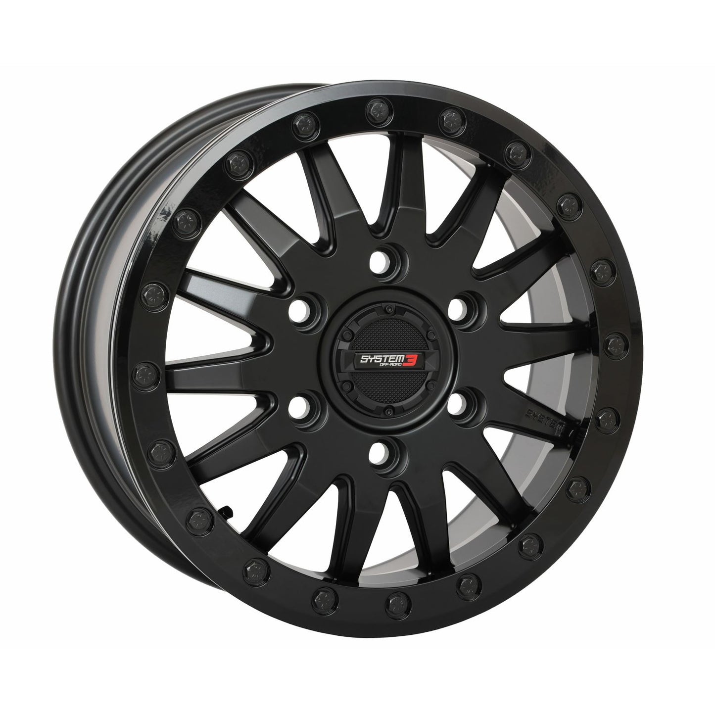 System 3 SB8 Wheel - 15X7 5+2 (+38mm) 6/5.5 - Matte Black [MPN: 15S3-8565]_1403696
