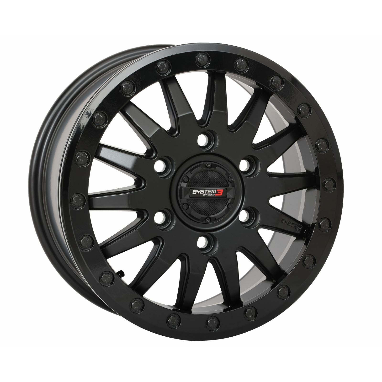 System 3 SB8 Wheel - 15X7 5+2 (+38mm) 6/5.5 - Matte Black [MPN: 15S3-8565]_1403696