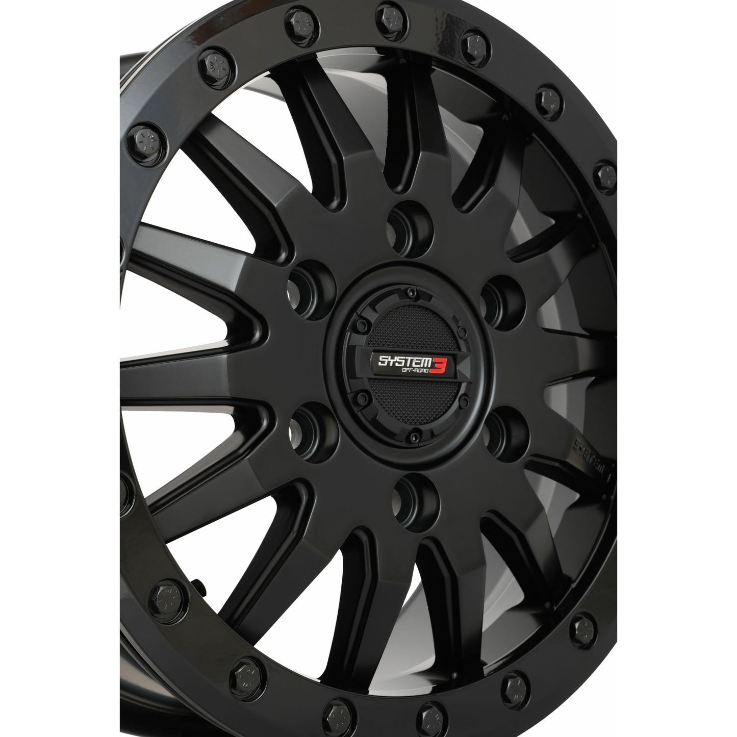 System 3 SB8 Wheel - 15X7 5+2 (+38mm) 6/5.5 - Matte Black [MPN: 15S3-8565]_1403697