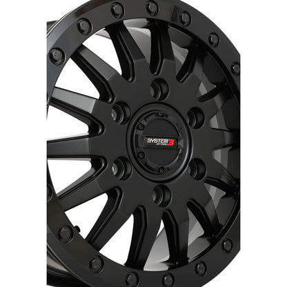 System 3 SB8 Wheel - 15X7 5+2 (+38mm) 6/5.5 - Matte Black [MPN: 15S3-8565]_1403697