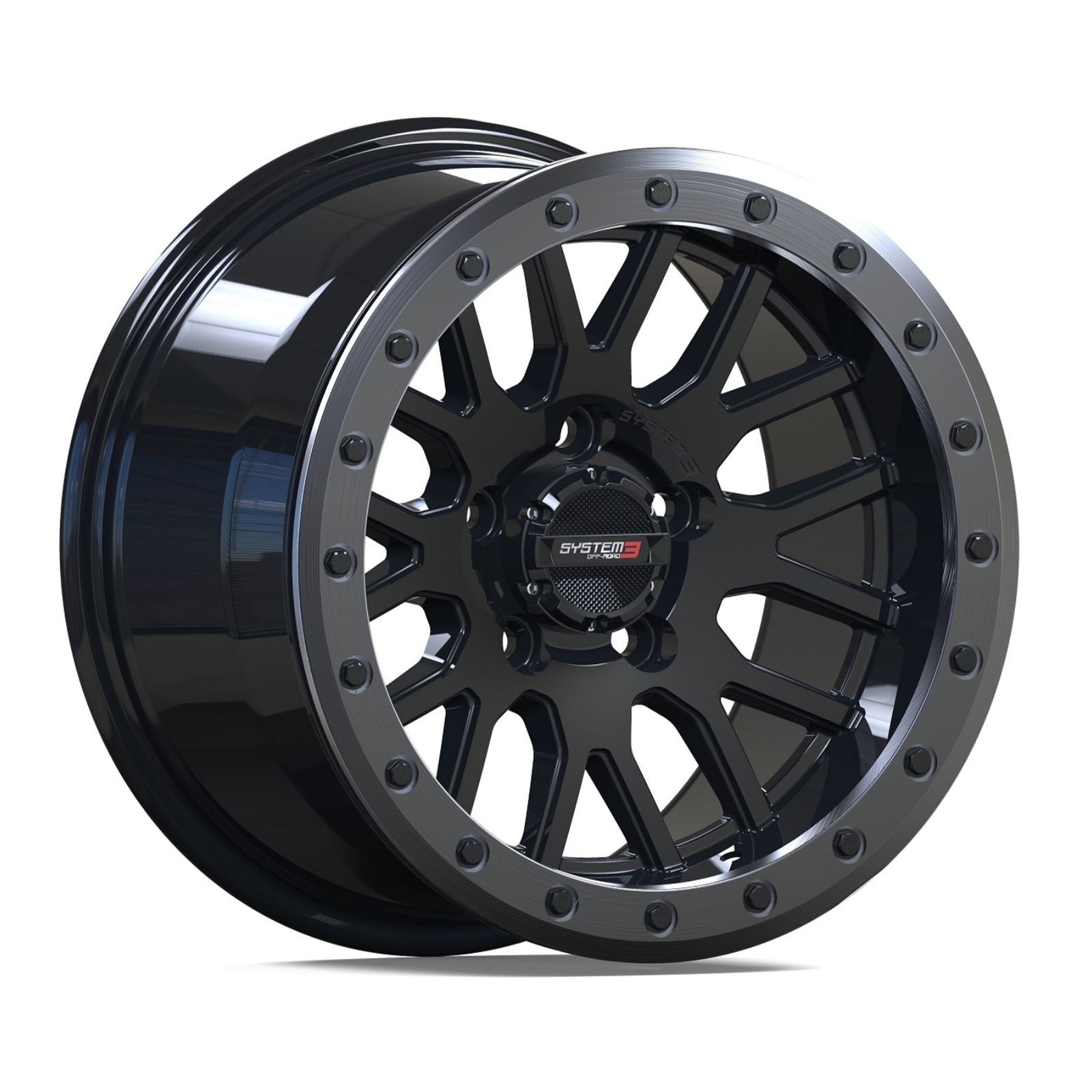 System 3 SB9 Wheel - 15X9 5+4 (+10mm) 4/137 - Gloss Black [MPN: 15S3-9137]_1391025