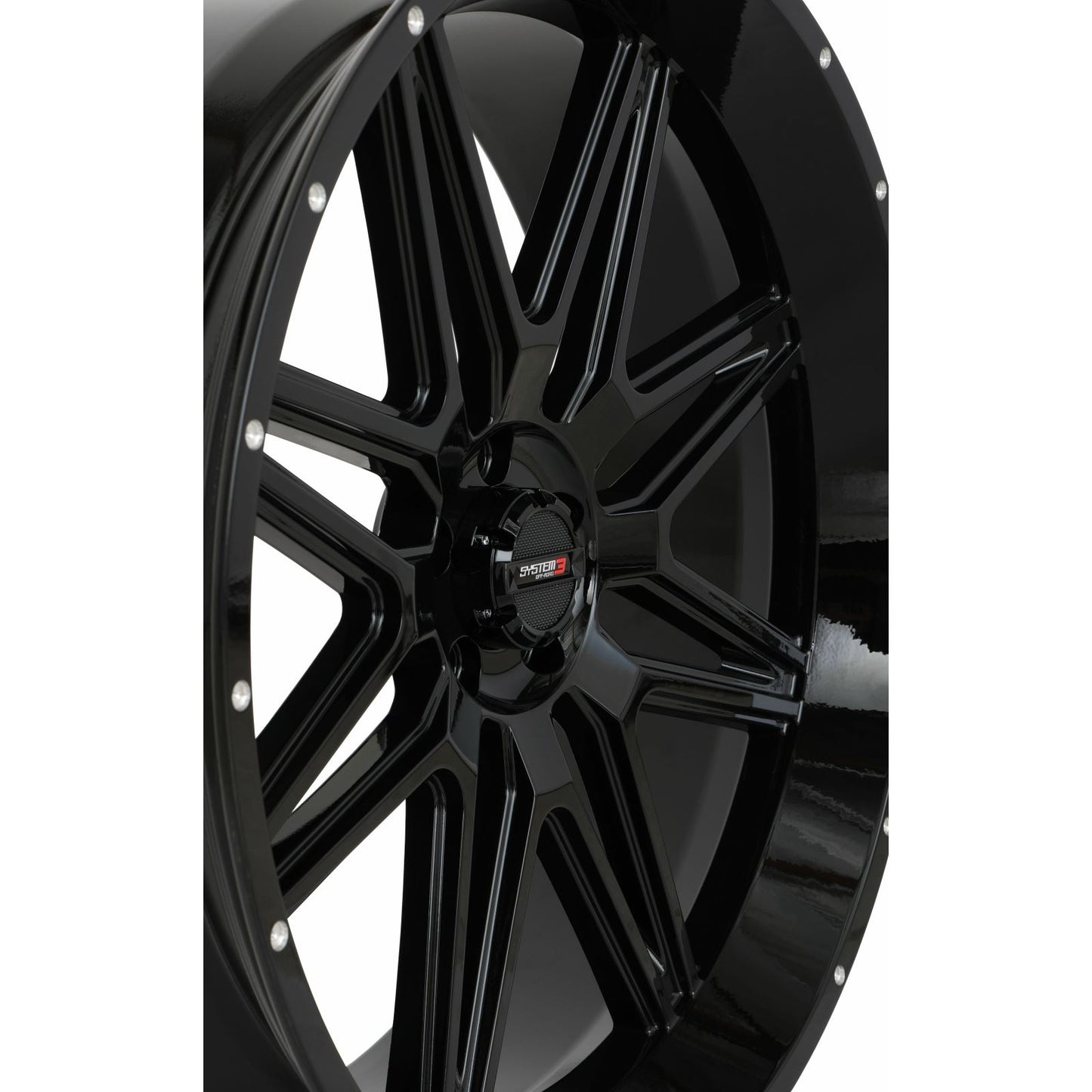 System 3 ST7 Wheel - 24X9 5+4 (0mm) 5/4.5 - Gloss Black 24S3-7155_1403764