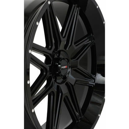 System 3 ST7 Wheel - 24X9 5+4 (0mm) 5/4.5 - Gloss Black 24S3-7155_1403764