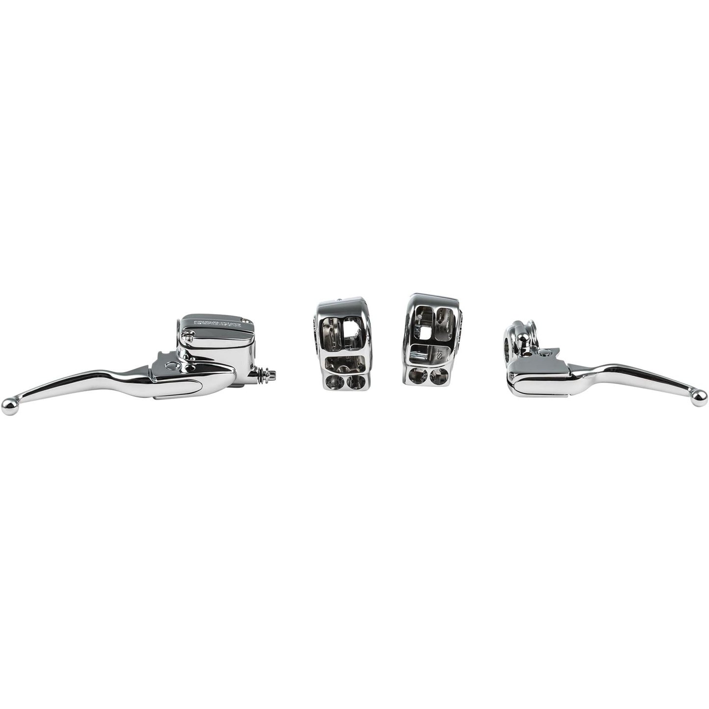 Harddrive Handlebar Control Kit - Chrome - Cable Clutch `21-UP FLT 053946_1521498