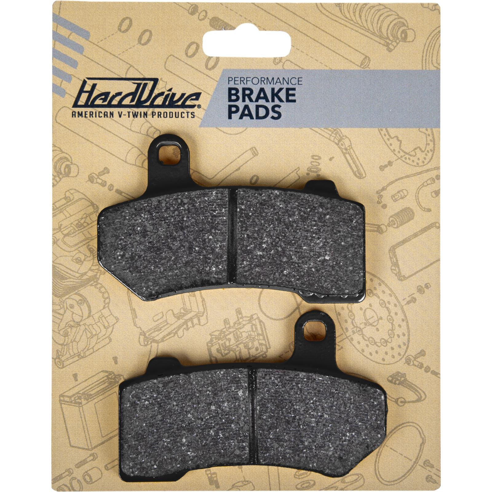 Harddrive HD Brake Pad Sintered PM HHI 4-PIST 8MM HD216/3HH_1403961