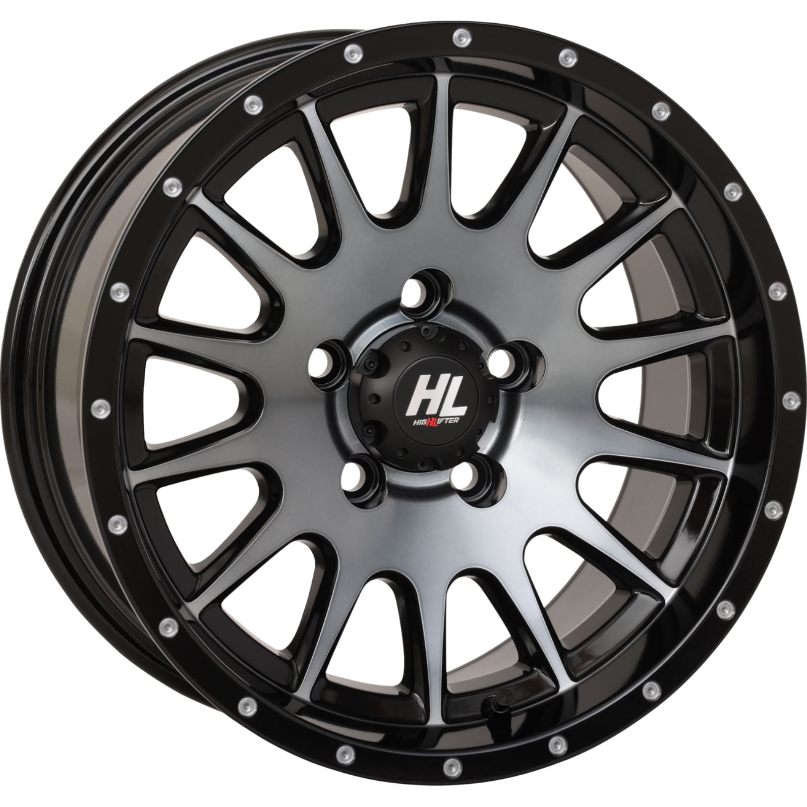 High Lifter HL25 Front/Rear Wheel - Dark Tint Gray - 15x7 - 4/156 - 4+3 (+10 mm) 15HL25-1656_1398245