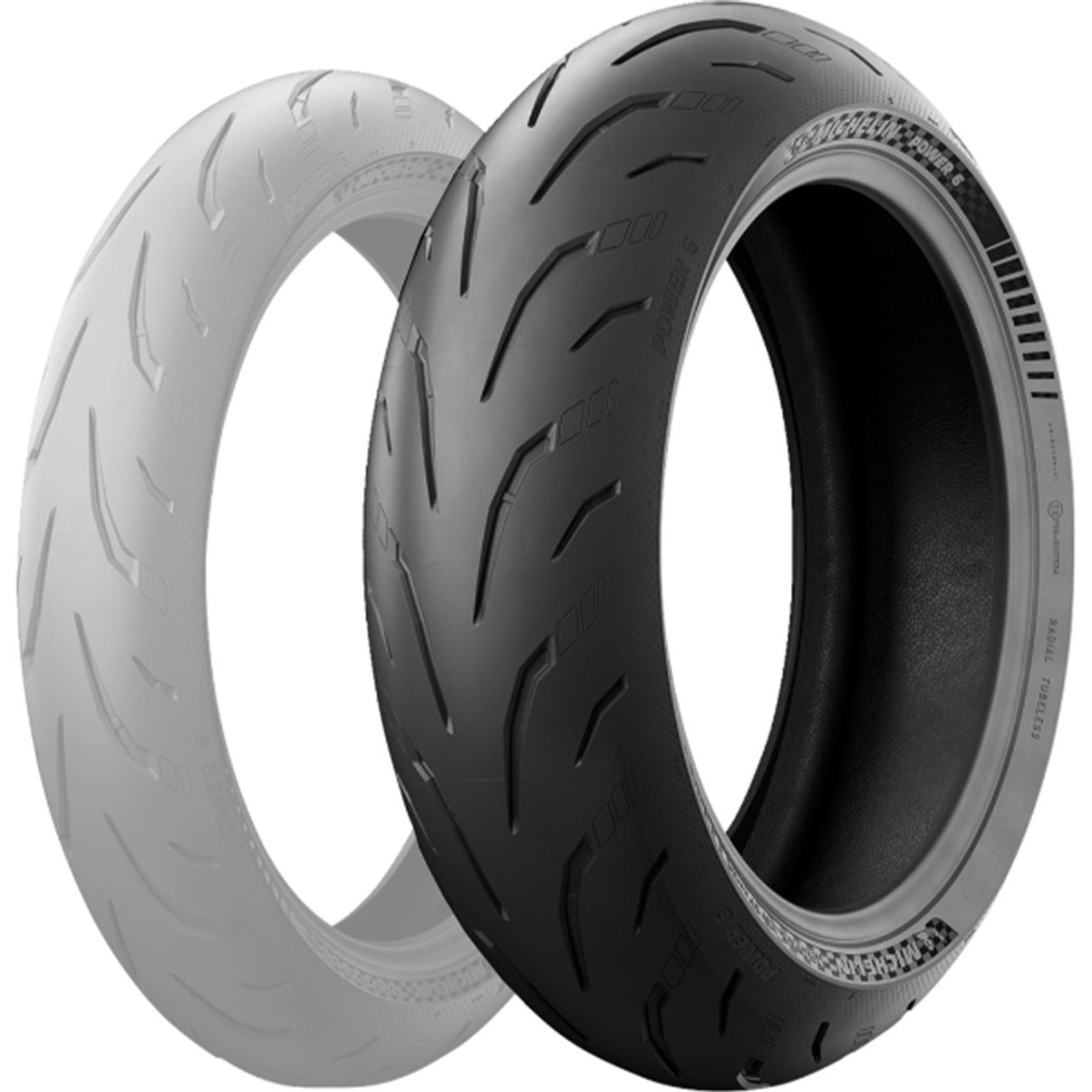 Michelin - Powersports Power 6 Tire - Rear - 160/60ZR17 - (69W) [MPN: 17973]_1443939