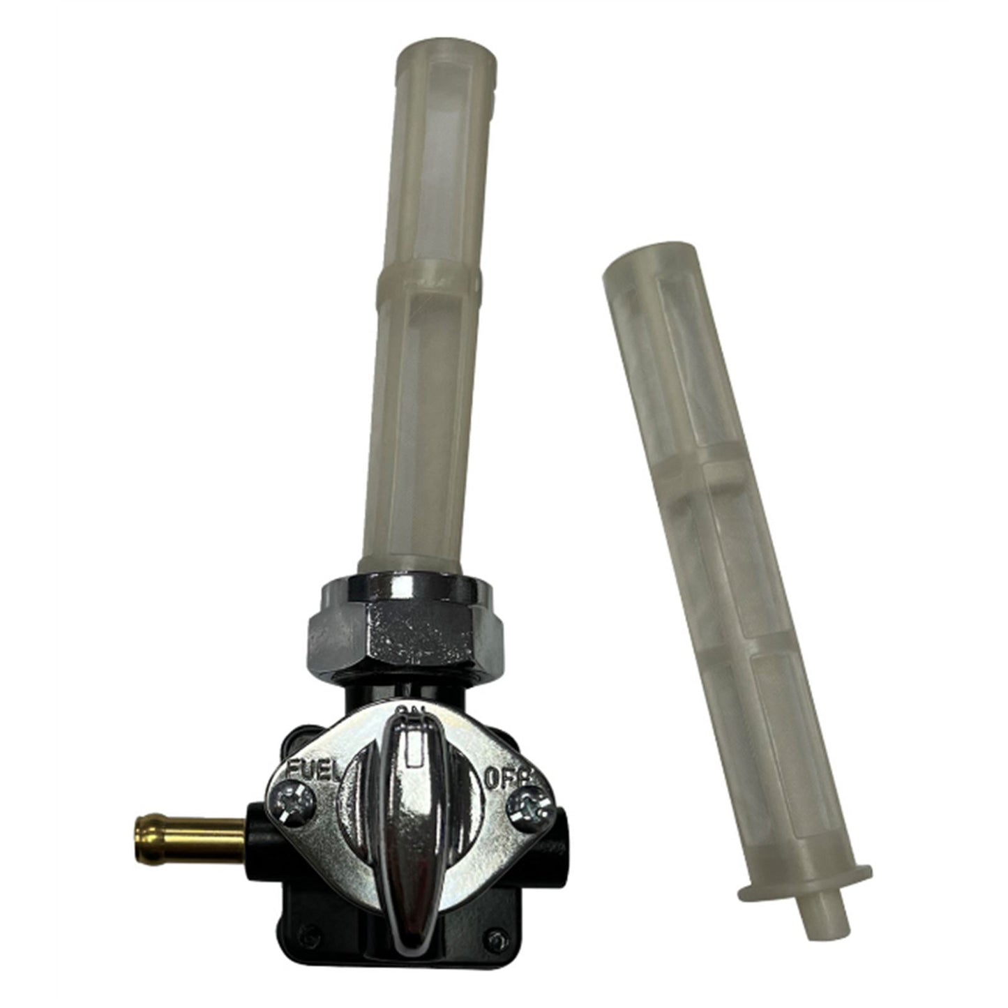 Drag Specialties Petcock - Vacuum - Left Outlet - Black 0705-0554_1782492