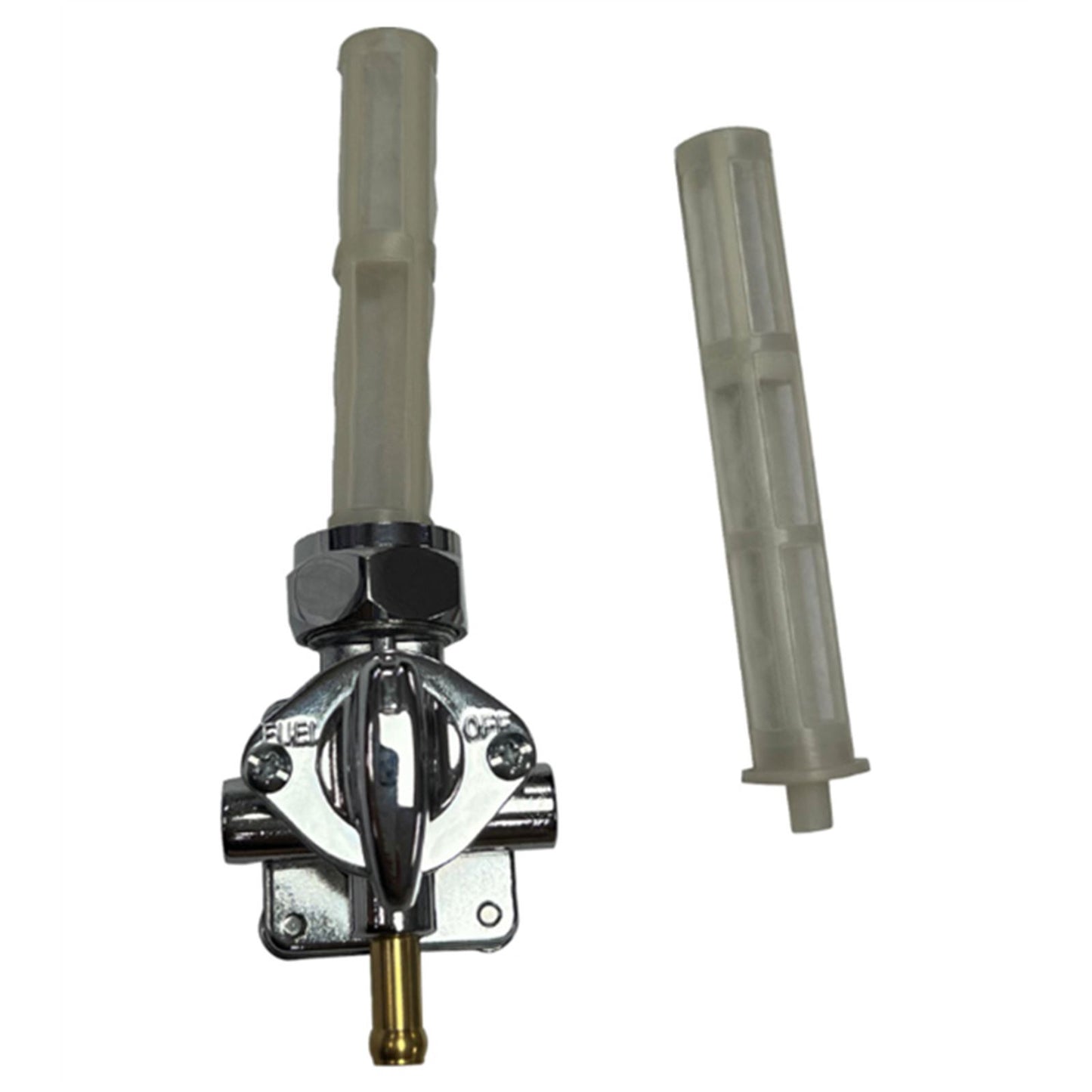 Drag Specialties Petcock - Vacuum - Downward Outlet - Chrome 0705-0557_1782495