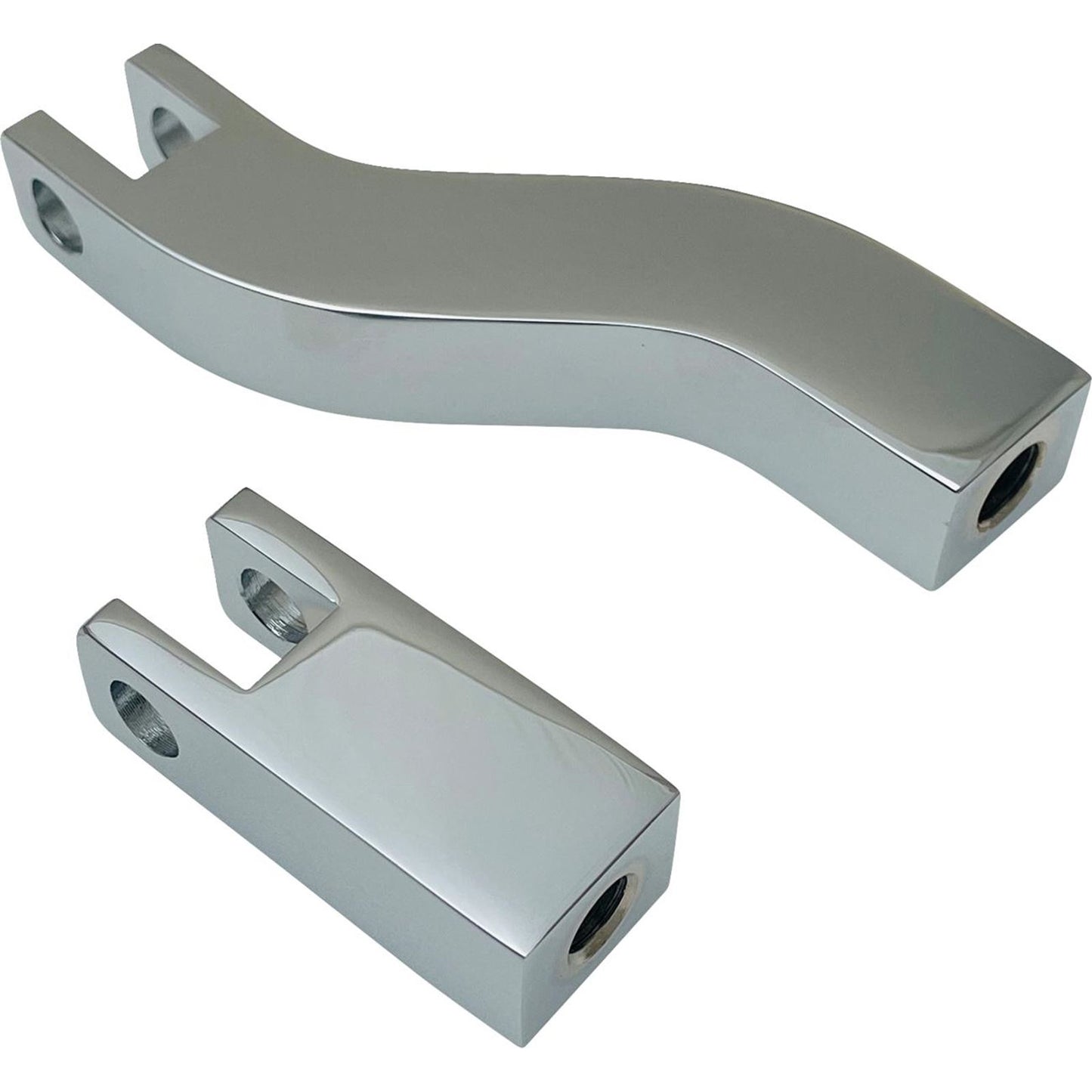 Drag Specialties Passenger Peg Mount - Footpeg Supports - Chrome - FXD 1620-2506_1706830
