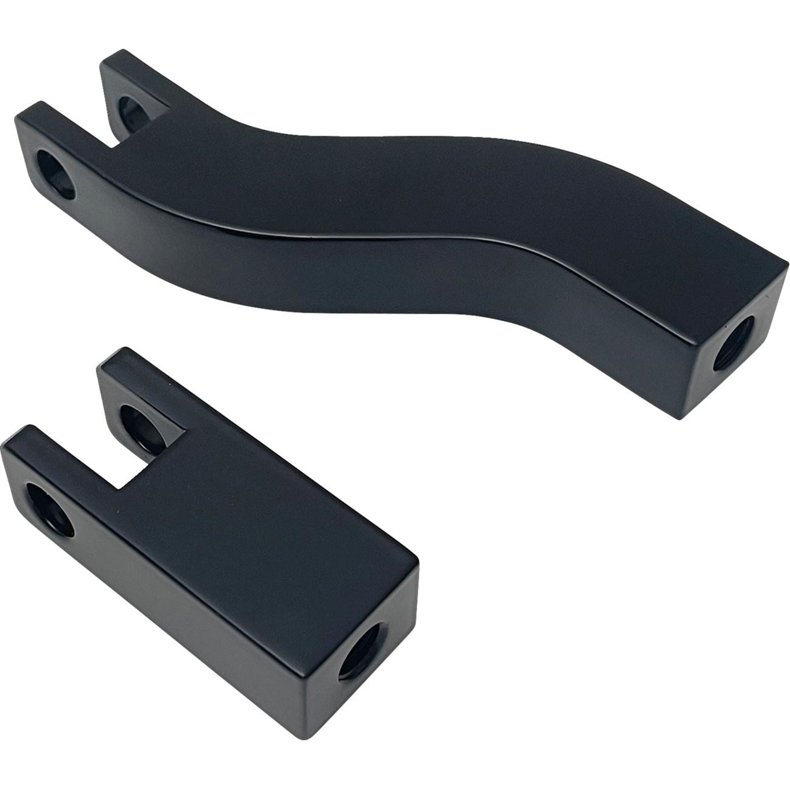 Drag Specialties Passenger Peg Mount - Footpeg Supports - Black - FXD 1620-2507_1706726