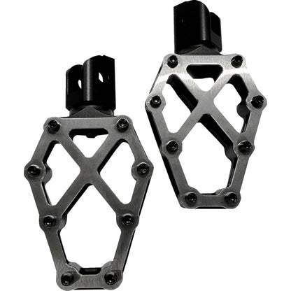 Kodlin USA NXL Footpegs - Black w/ Stainless Steel Cover [MPN: K73255]_1393420