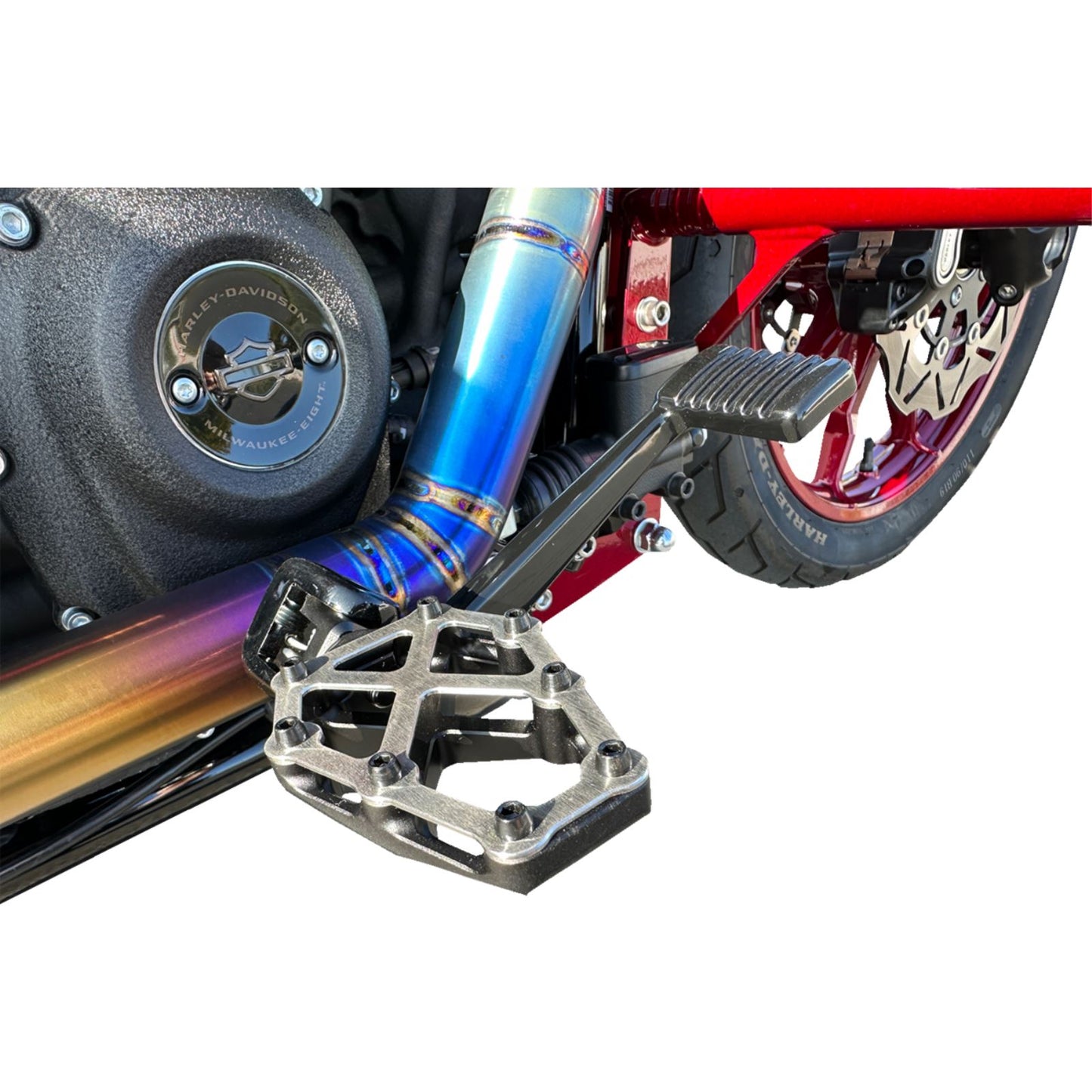 Kodlin USA NXL Footpegs - Black w/ Stainless Steel Cover [MPN: K73255]_1393422