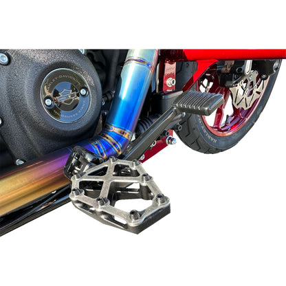 Kodlin USA NXL Footpegs - Black w/ Stainless Steel Cover [MPN: K73255]_1393422