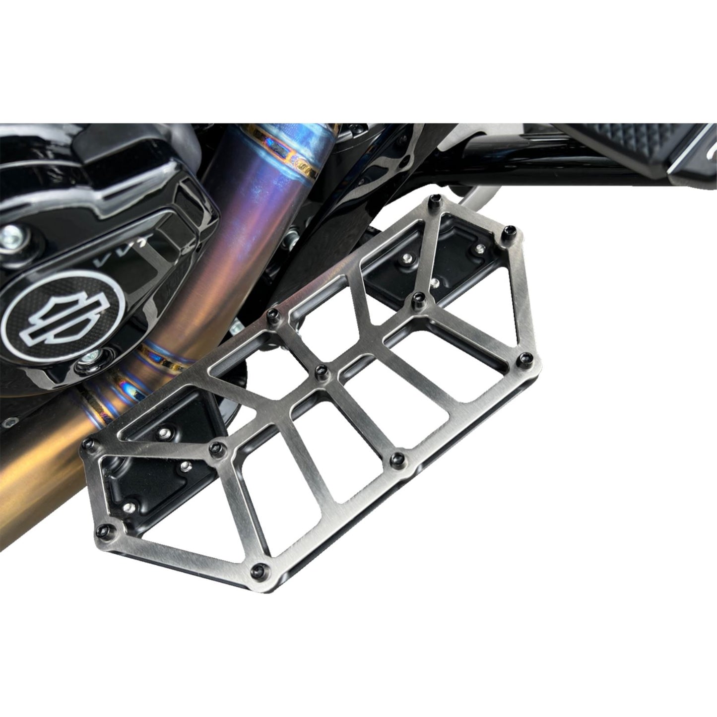 Kodlin USA NXL Floorboards - Black w/ Stainless Steel Cover for Harley-Davidson [MPN: K73253]_1393427