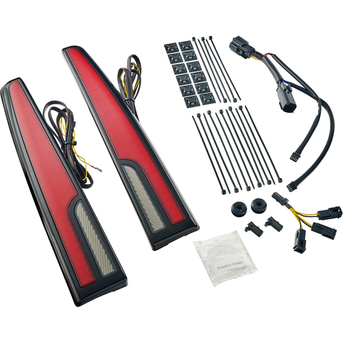Ciro LED Taillight - Red Lens - Black fits Harley-Davidson Tri Glide '14-24 [MPN: 40086]_1391424