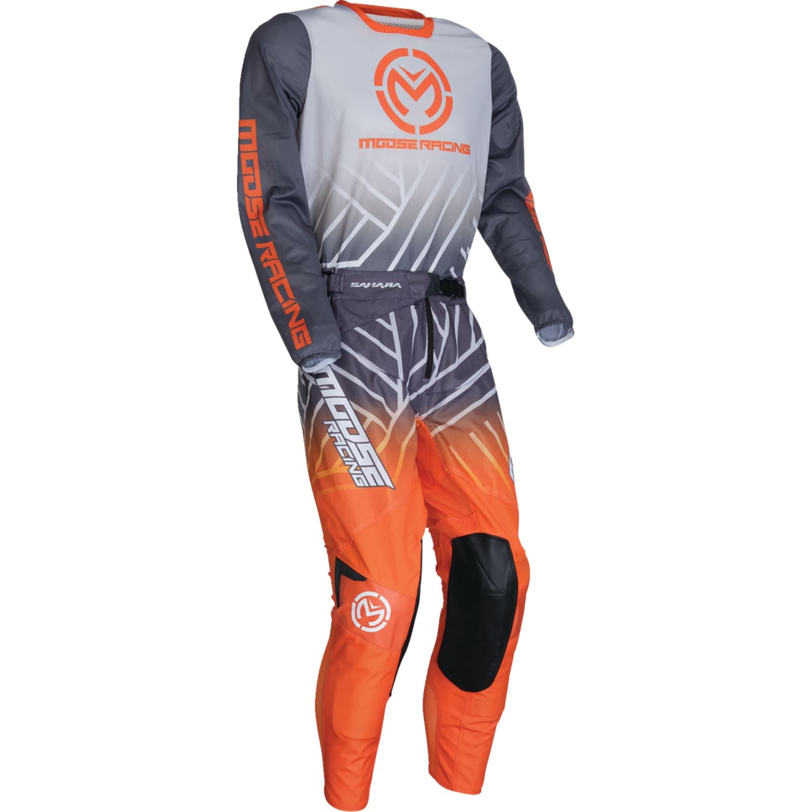 Moose Offroad Sahara Jersey - Gray/Orange_1391440