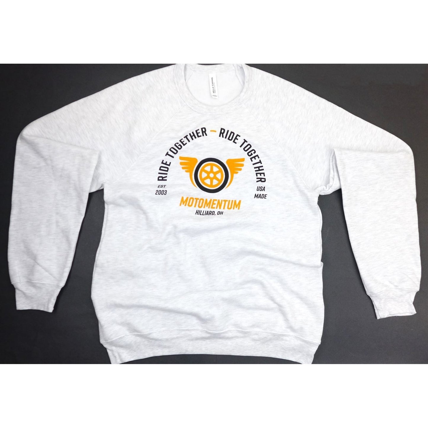 Motomentum Ride Together Crew Sweatshirt - Heather Gray_1391892