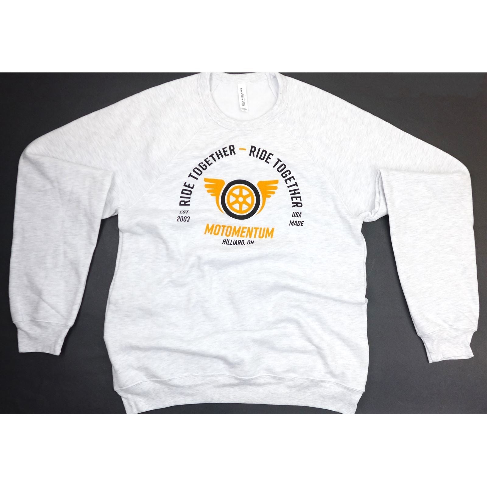 Motomentum Ride Together Crew Sweatshirt - Heather Gray_1391892