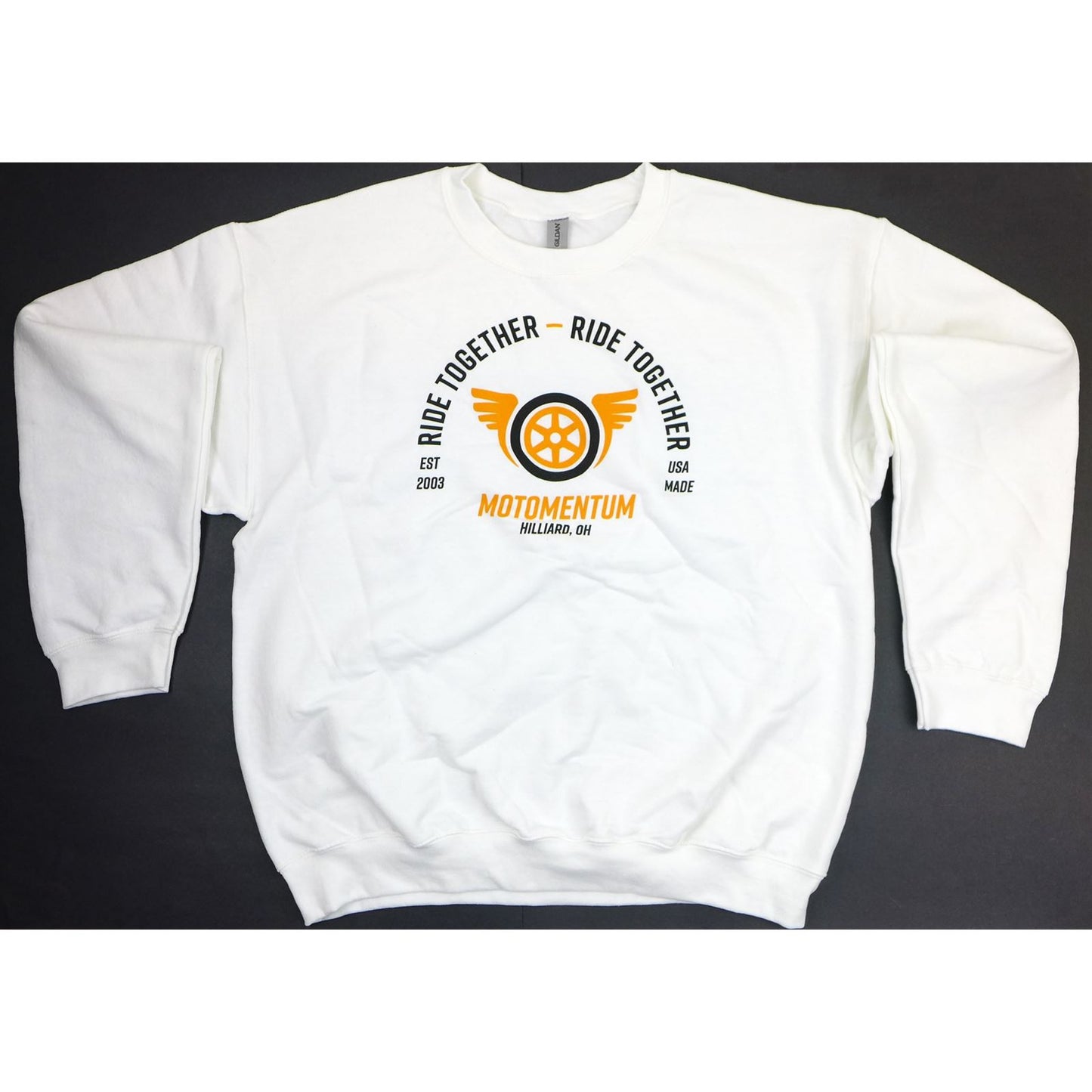Motomentum Ride Together Crew Sweatshirt - White_1391881