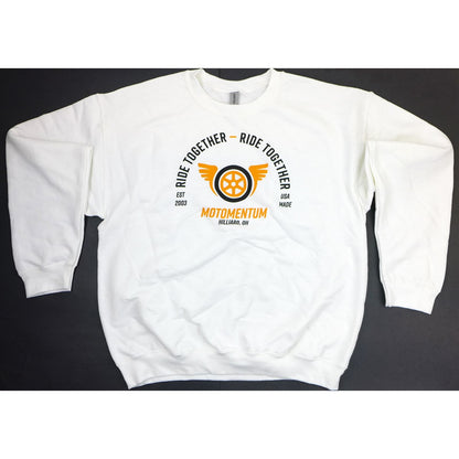 Motomentum Ride Together Crew Sweatshirt - White_1391881