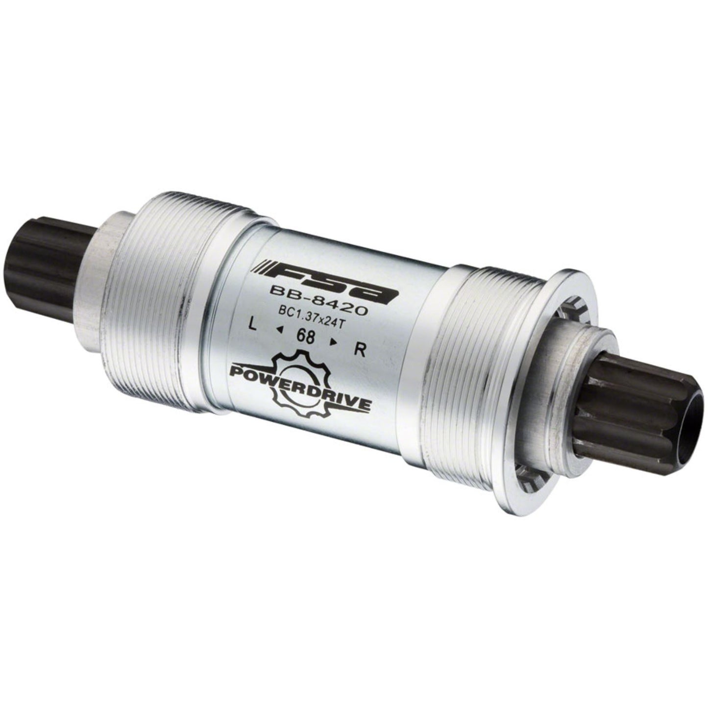 Full Speed Ahead 8420ST Power Drive Bottom Bracket - English, 68x113mm, Silver [MPN: 210-3513]_1416763