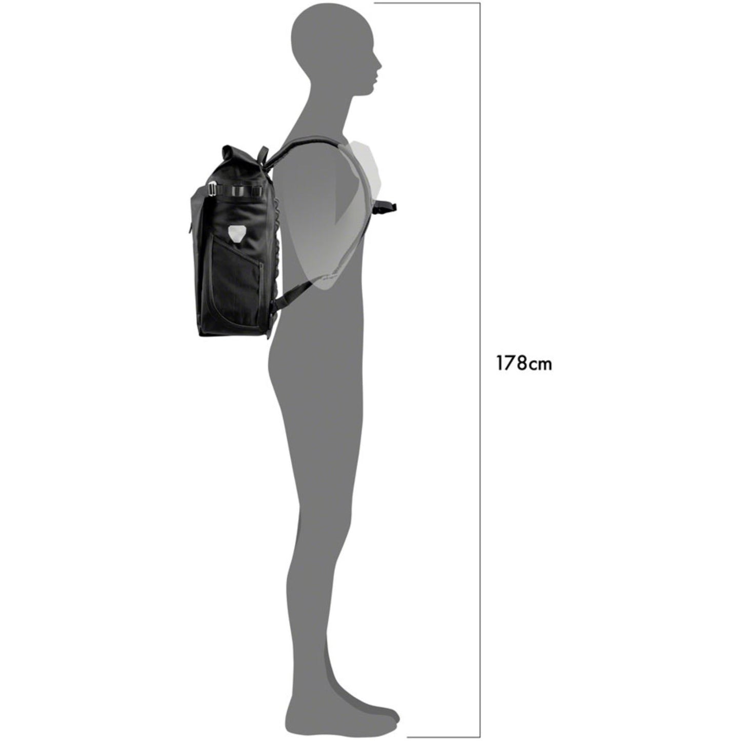 Ortlieb Vario Convertible Pannier/Backpack - 26/Liter - Black [MPN: F7712]_1413484