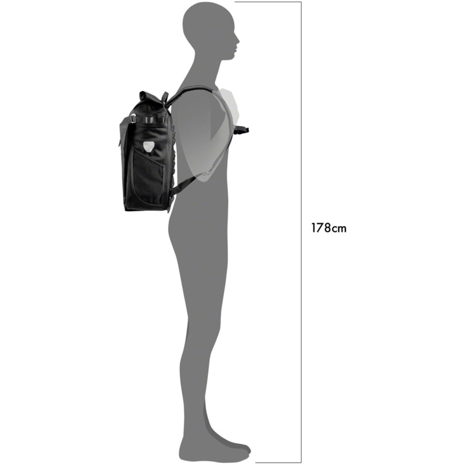 Ortlieb Vario Convertible Pannier/Backpack - 26/Liter - Black [MPN: F7712]_1413484