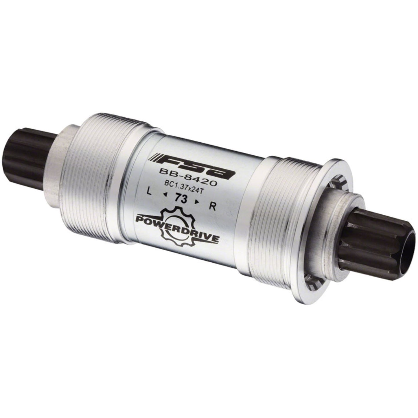 Full Speed Ahead 8420ST Power Drive Bottom Bracket - English, 73x118mm, Silver [MPN: 210-3534]_1416766
