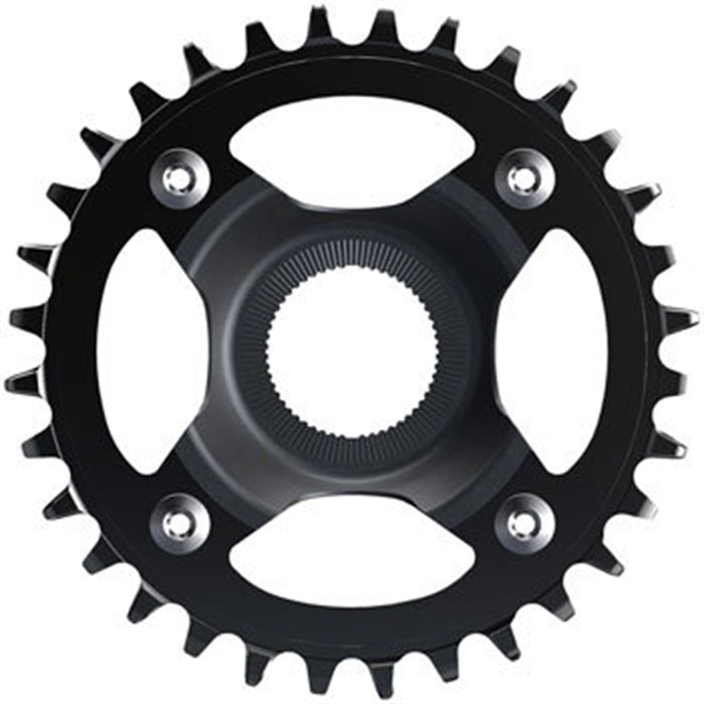 Shimano STEPS CR-EM800 Chainring - 32T Without Chainguard, 55mm, Black [MPN: ICREM800A2XL]_1403518