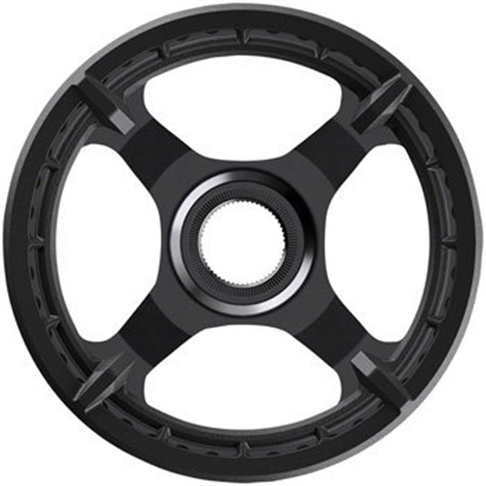 Shimano STEPS CR-ET600 Chainring - 38T Without Chainguard, 50mm, Black [MPN: ECRET600A8XL]_1403516