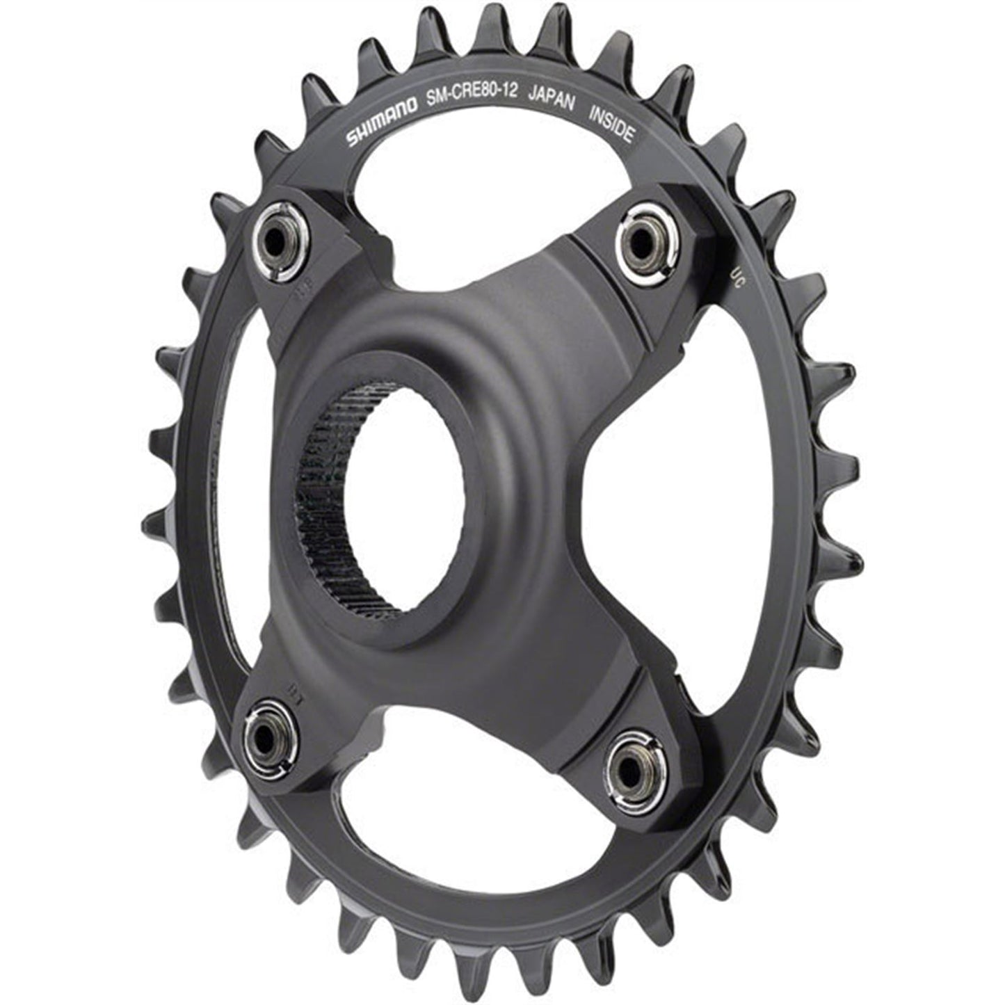 Shimano Chainring - 34T - 55mm Chainline - Black - STEPS SM-CRE80-12-B [MPN: ISMCRE8012B55A4XL]_1403529