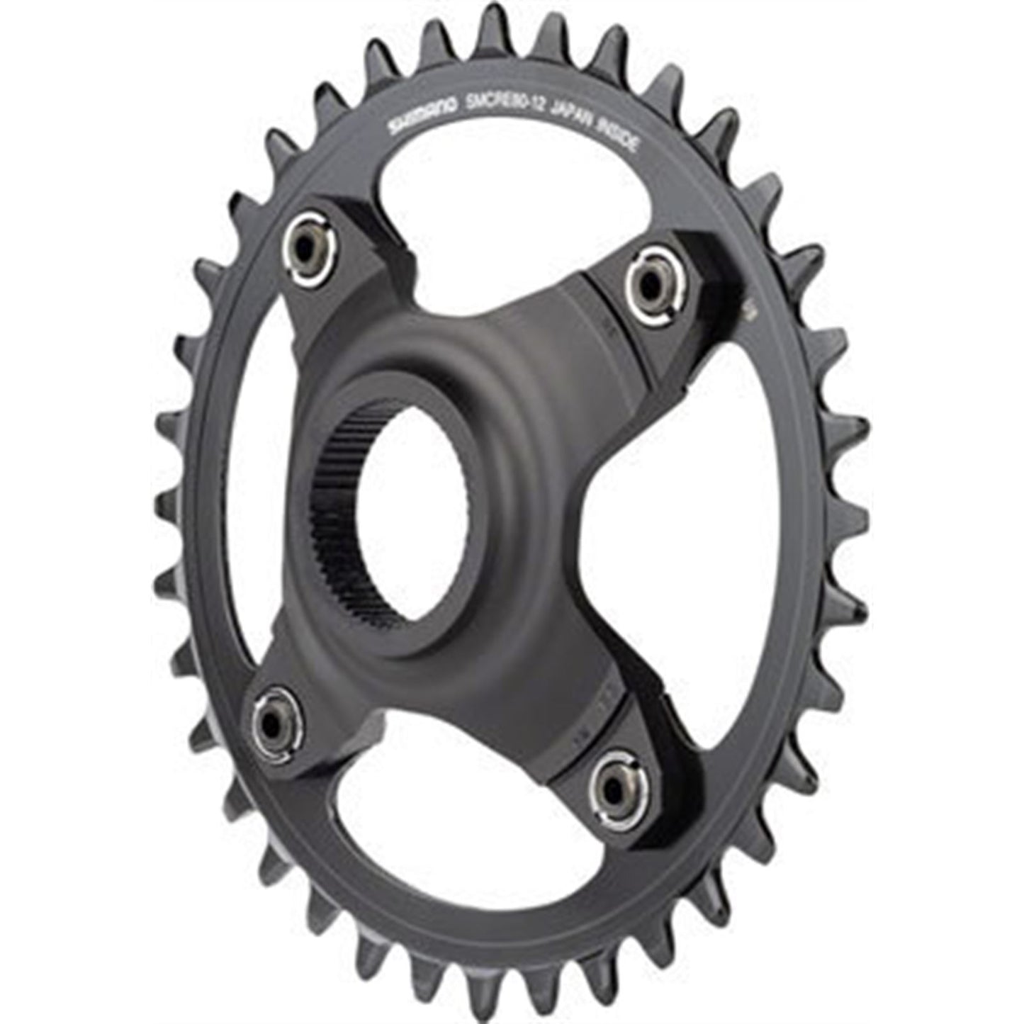 Shimano STEPS SM-CRE80-12-B Chainring - 36T Without Chainguard, Black [MPN: ISMCRE8012B55A6XL]_1403526