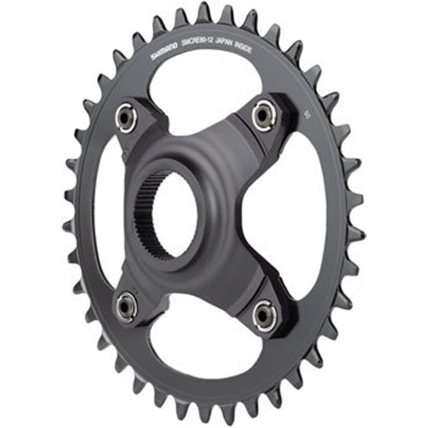 Shimano STEPS SM-CRE80-12-B Chainring - 38T Without Chainguard, Black [MPN: ISMCRE8012B55A8XL]_1403524