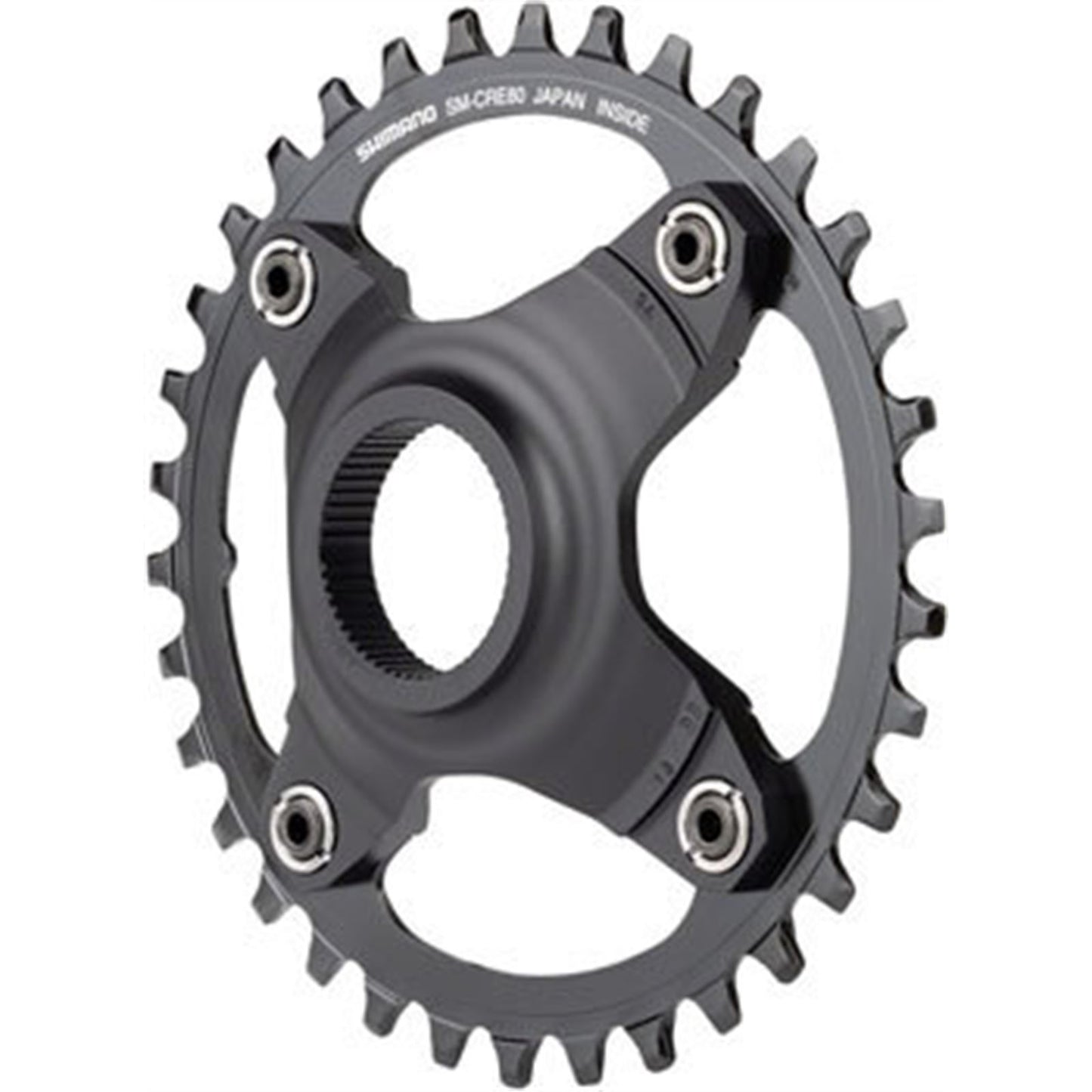 Shimano STEPS SM-CRE80-B Chainring - 34T Without Chainguard, Black [MPN: ISMCRE80B55A4XL]_1403522