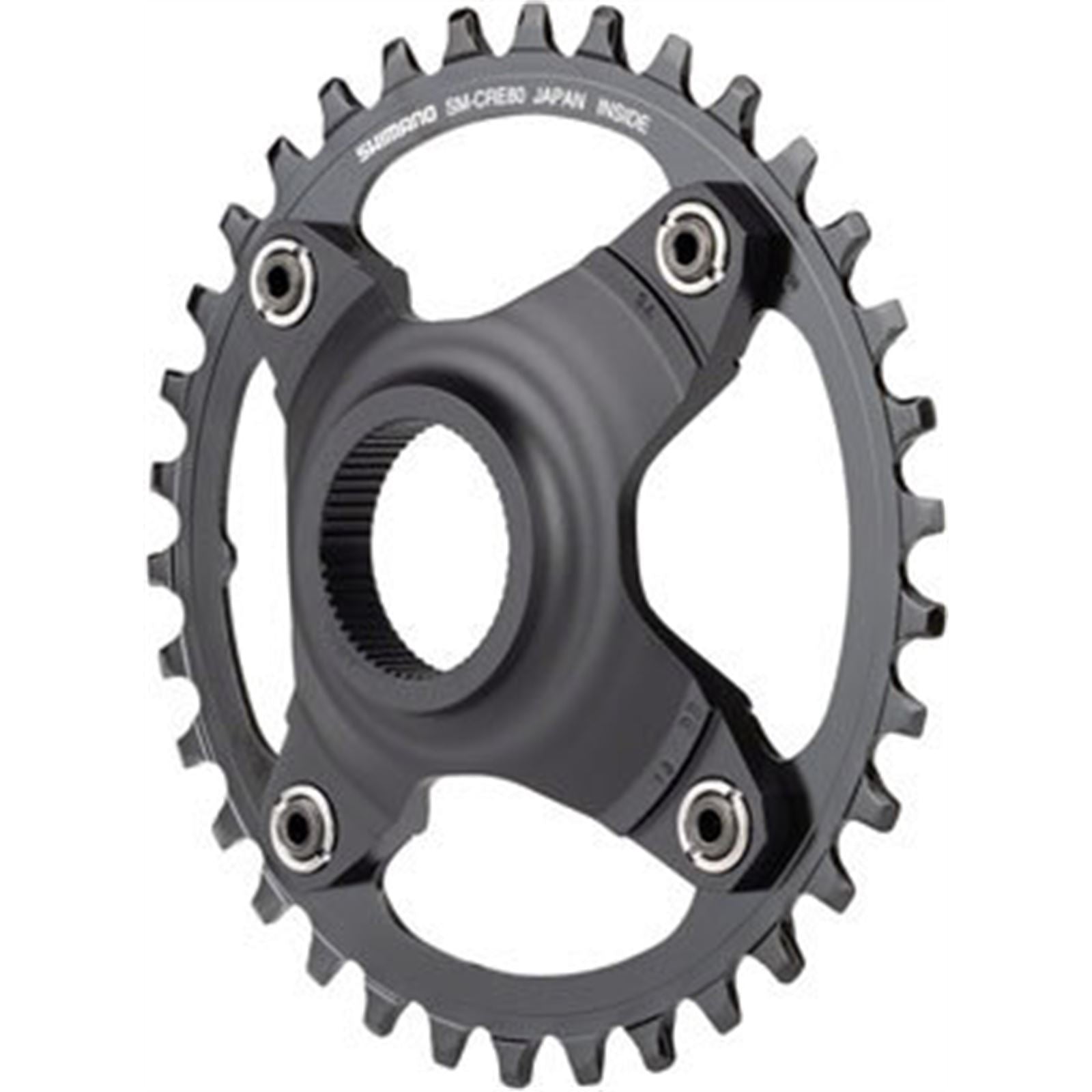 Shimano STEPS SM-CRE80-B Chainring - 34T Without Chainguard, Black [MPN: ISMCRE80B55A4XL]_1403522