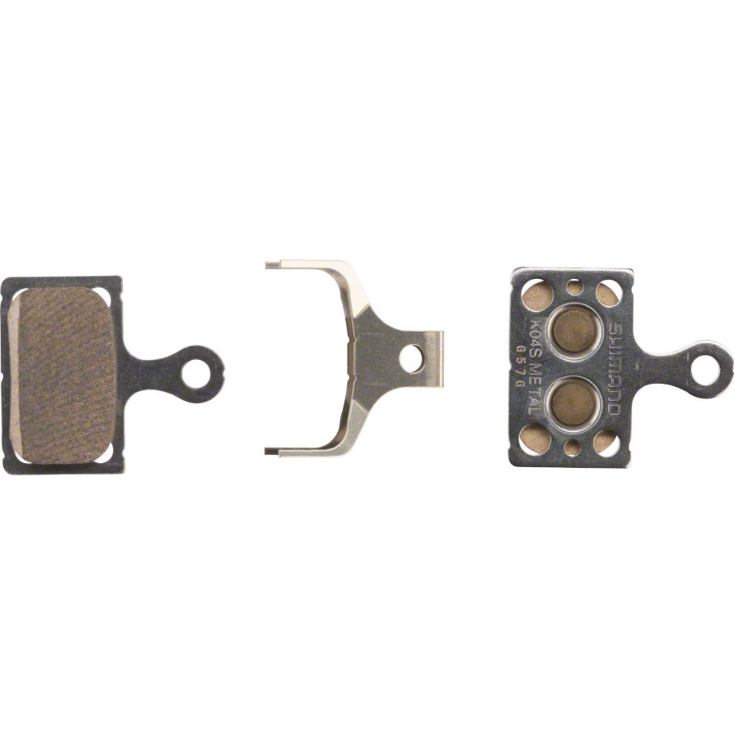 Shimano Disc Brake Pads and Springs - Metal Compound - Pair - K04S-MX  [MPN: IBPK04SMXA]_1415112
