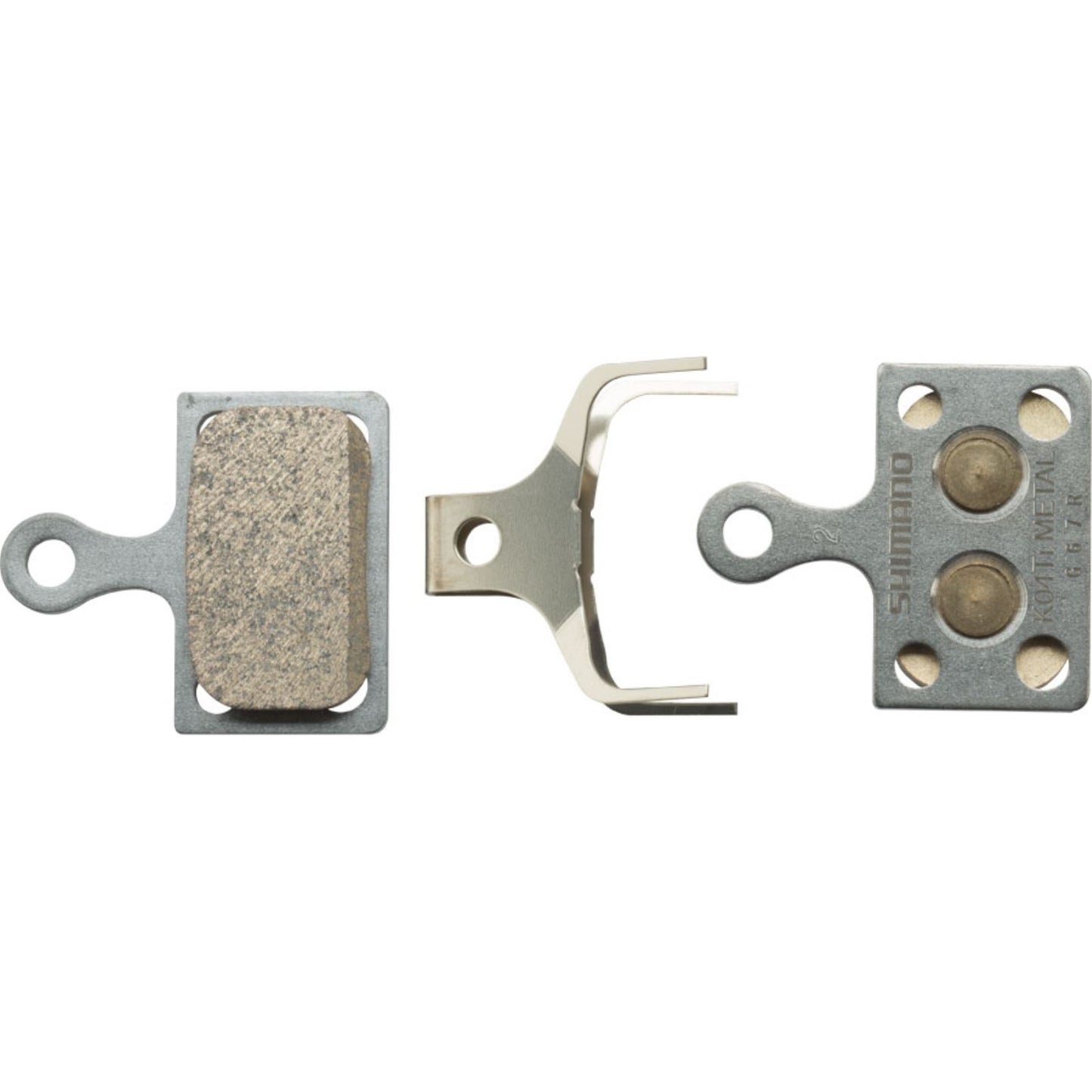 Shimano Disc Brake Pads and Spring - Metal Compound - One Pair - K04Ti-MX  [MPN: IBPK04TIMXA]_1415106