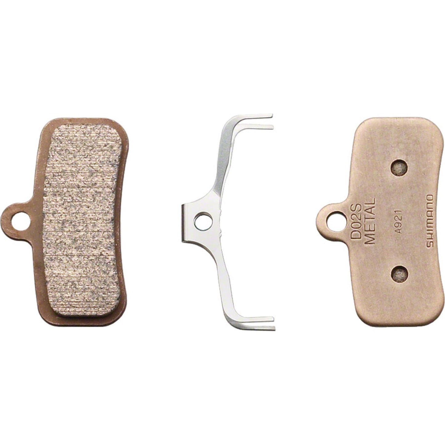 Shimano Disc Brake Pad and Spring - Metal Compound - One Pair - D02S-MX  [MPN: IBPD02SMXA]_1415105