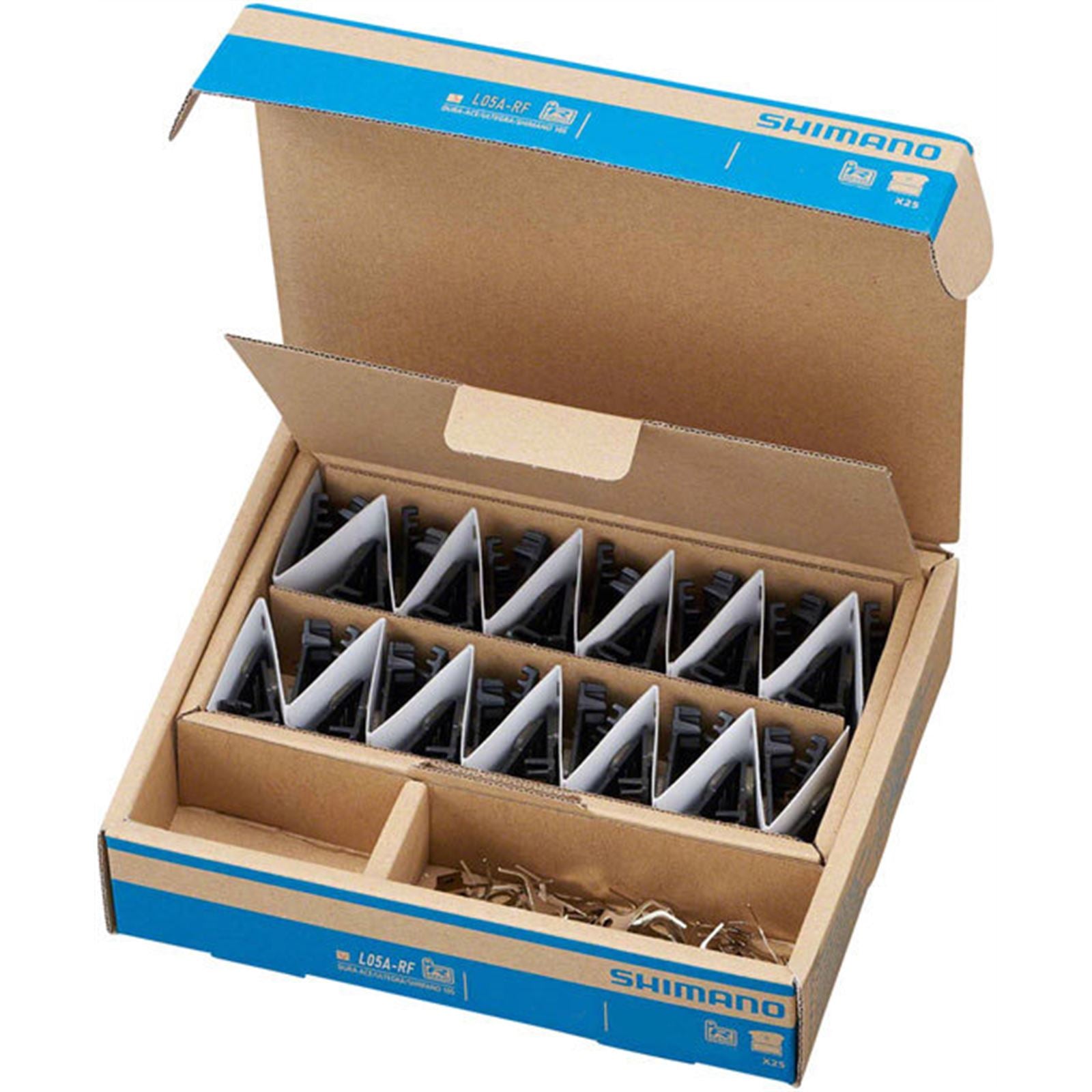 Shimano Disc Brake Pad and Spring - Resin Compound - Box/25 pair - L05A-RF [MPN: EBPL05ARFBS]_1403336